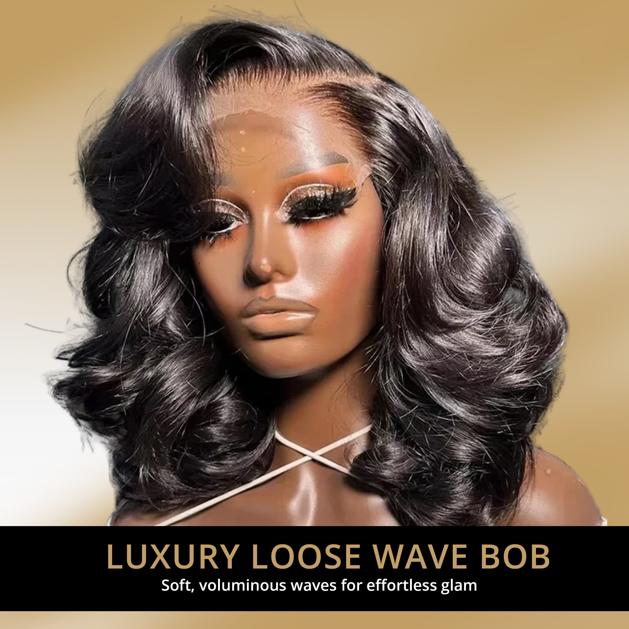Loose Wave Bob 4x4 Lace Closure Wig | Short Body Wave | 100% Human Hair | Pre-Plucked | 180% Density