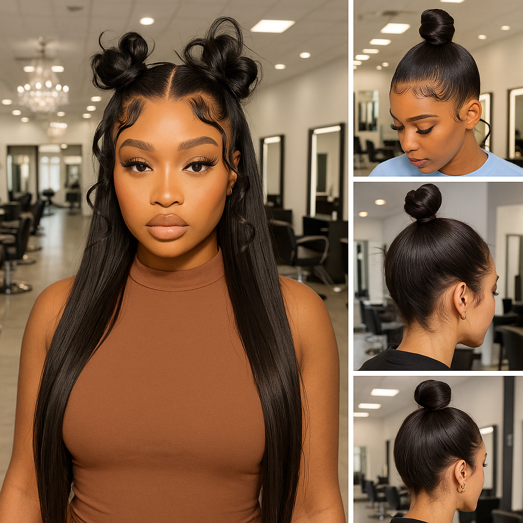 Hidden Strap 360 Wig – Raw Straight, Pre-Cut Lace, Glueless Full Lace Fit